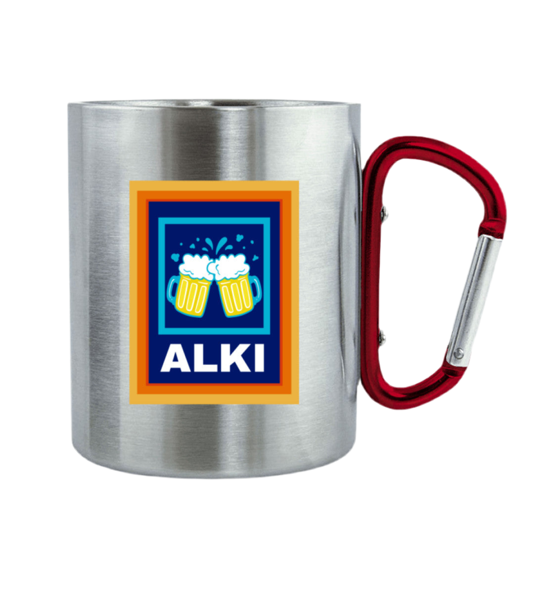 ALKI - Edelstahltasse mit Karabinergriff