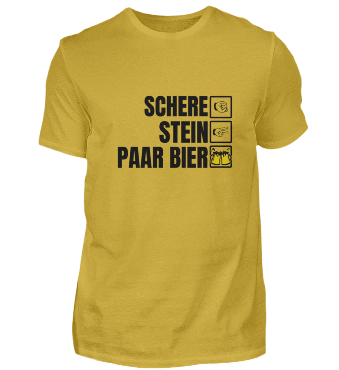 Schere, Stein, Paar Bier - Premiumshirt