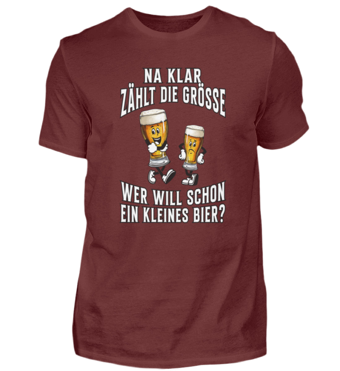 Wer will schon ein kleines Bier - Premiumshirt