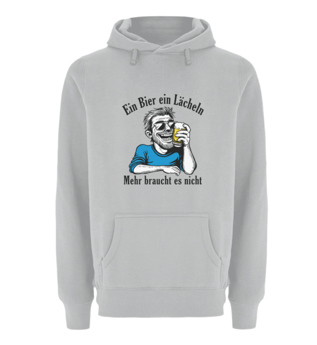 Ein Bier, ein Lächeln - Premium Kapuzenpullover