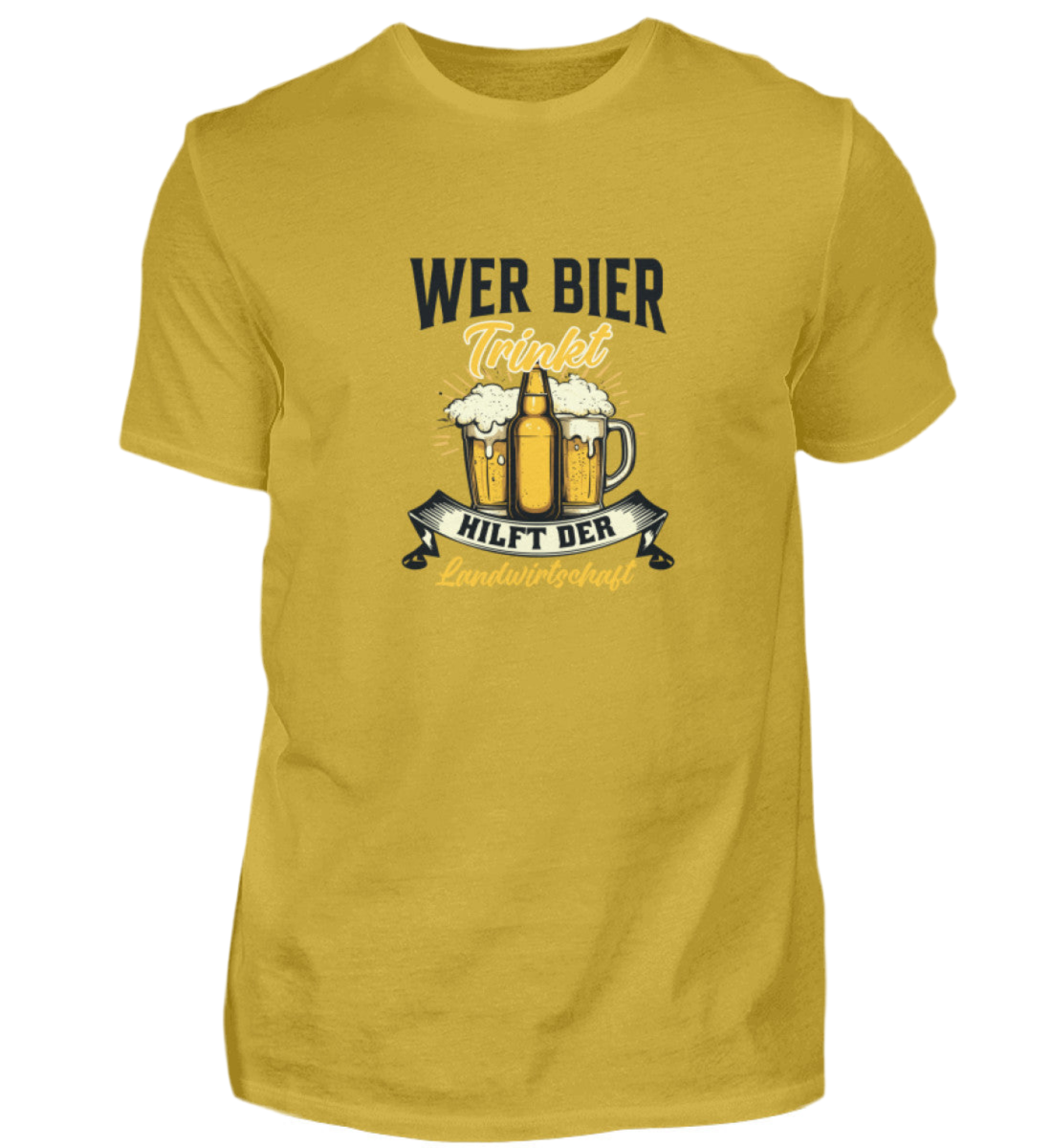 Wer Bier trinkt hilft der Landwirtschaft - Premiumshirt