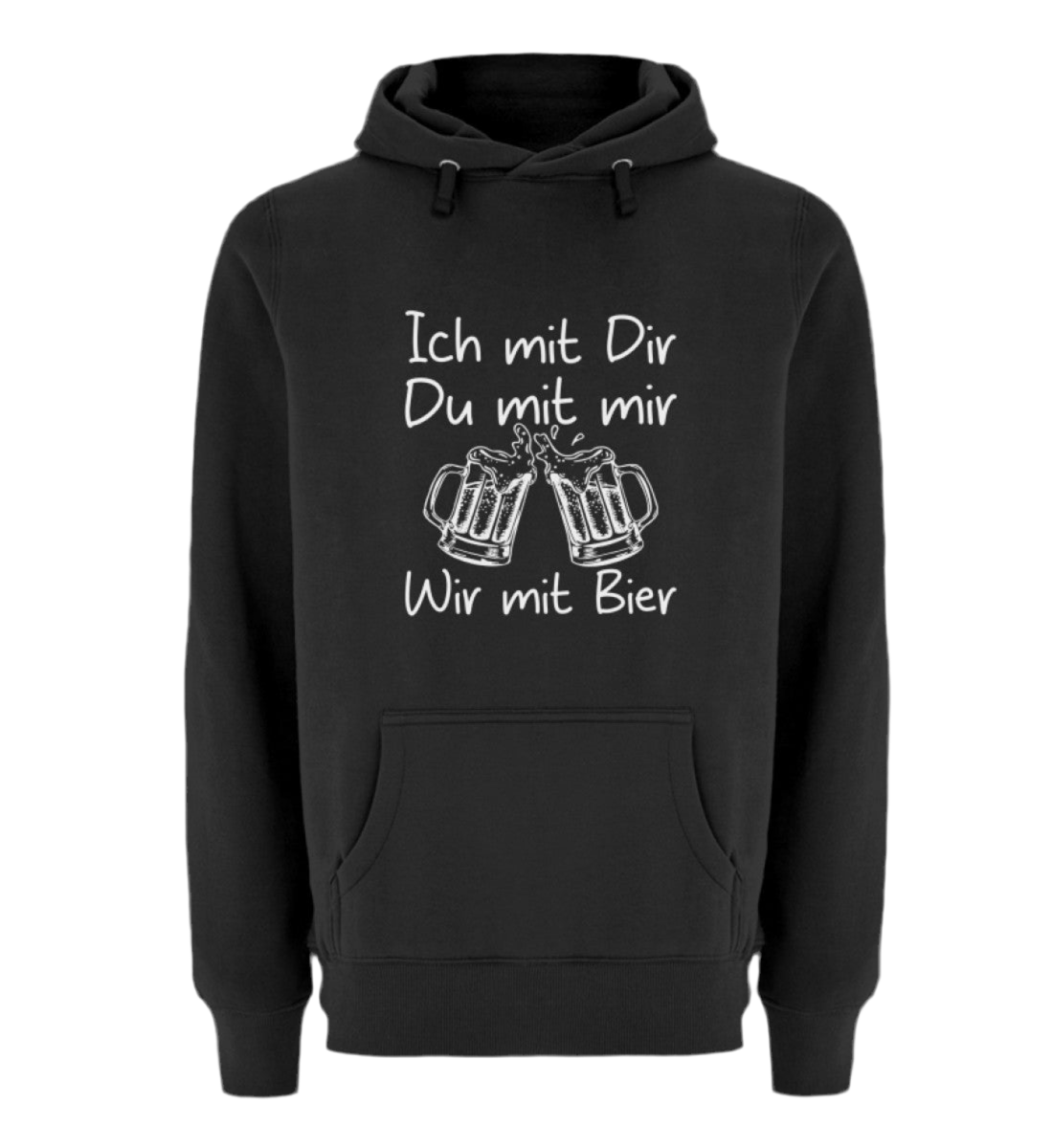 Wir mit Bier  - Premium Kapuzenpullover