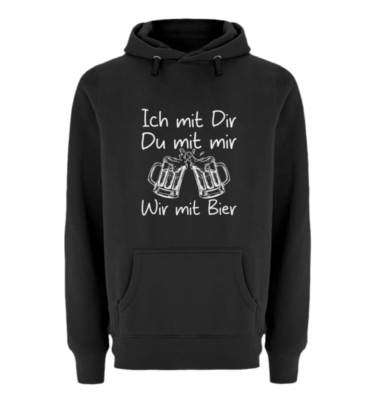 Wir mit Bier  - Premium Kapuzenpullover