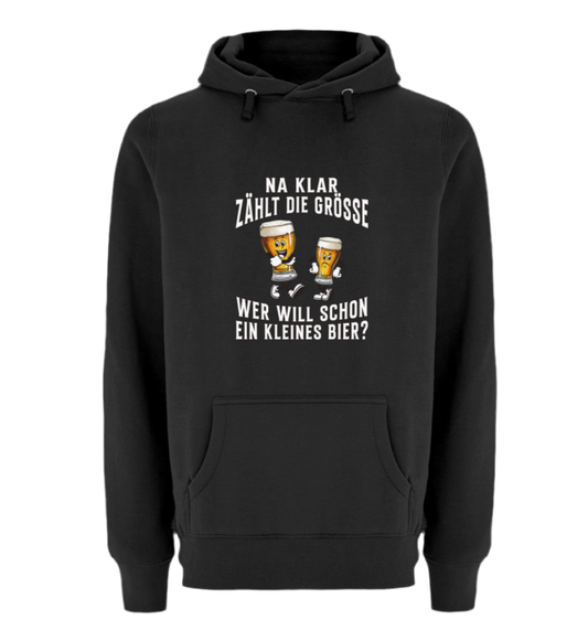 Wer will schon ein kleines Bier  - Premium Kapuzenpullover