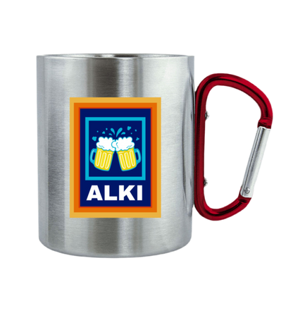 ALKI - Edelstahltasse mit Karabinergriff