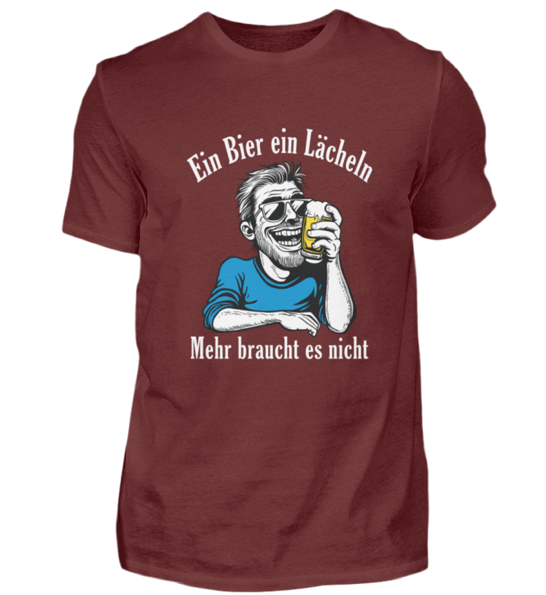 Ein Bier, ein Lächeln  - Premiumshirt