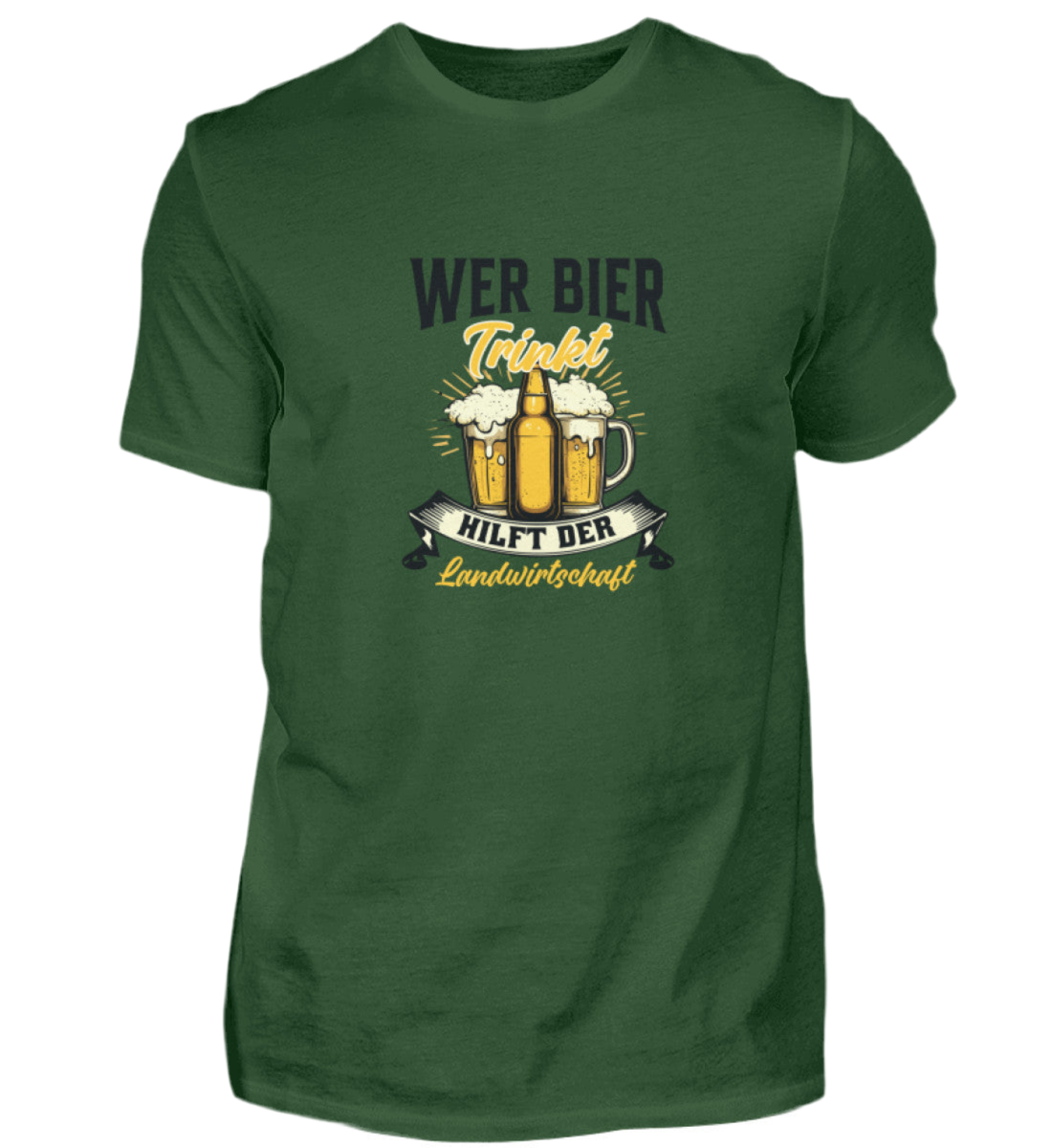Wer Bier trinkt hilft der Landwirtschaft  - Premiumshirt