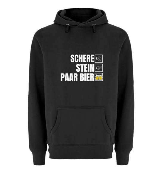 Schere, Stein, Paar Bier  -  Premium Kapuzenpullover