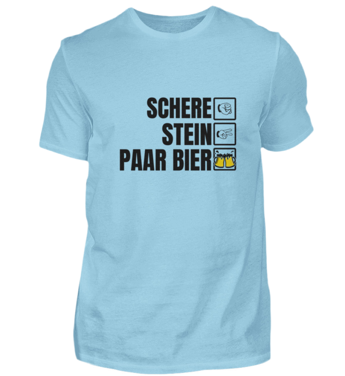 Schere, Stein, Paar Bier  - Premiumshirt