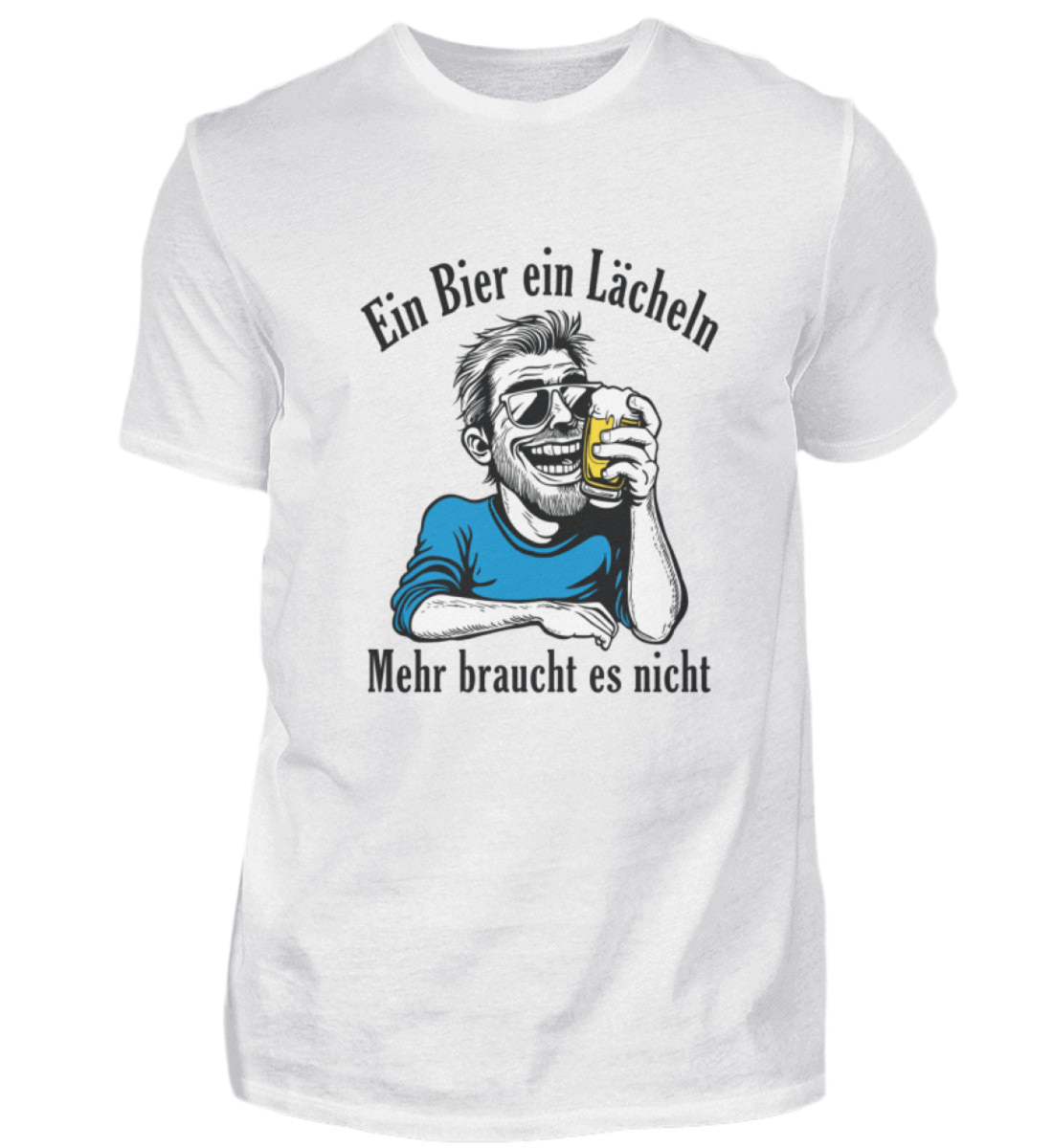 Ein Bier, ein Lächeln  - Premiumshirt